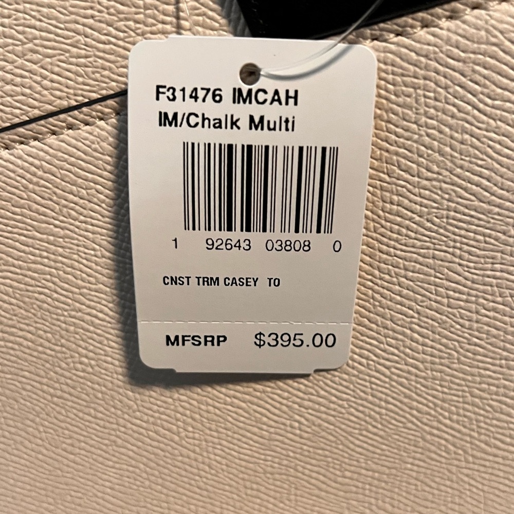 COACH Casey Tote, Chalk Color, Crossgrain Leather - Picture 12 of 12